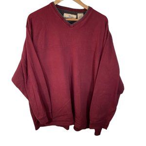 Mens 2XL - Burgundy/Grey Sweater